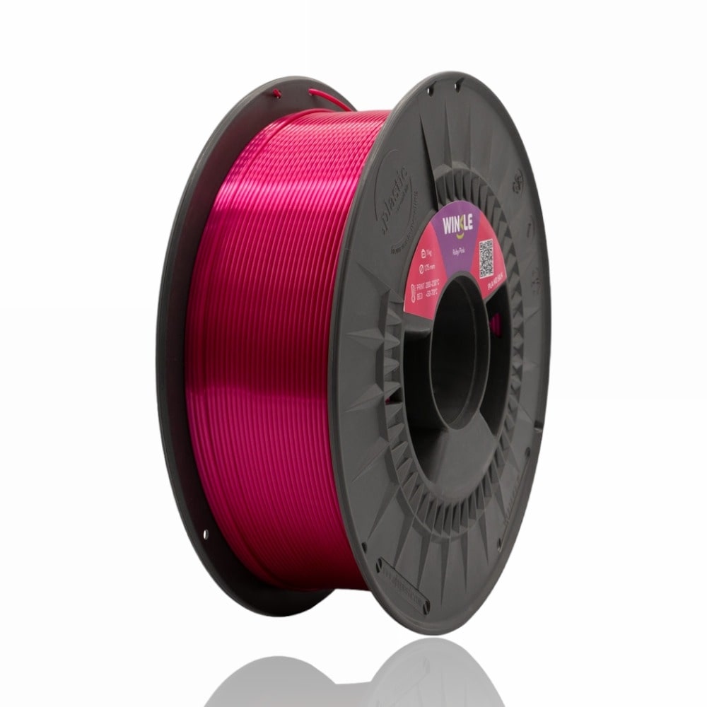 PLA SILK 10m (Amostra) Rosa Rubi Ruby Pink - WINKLE