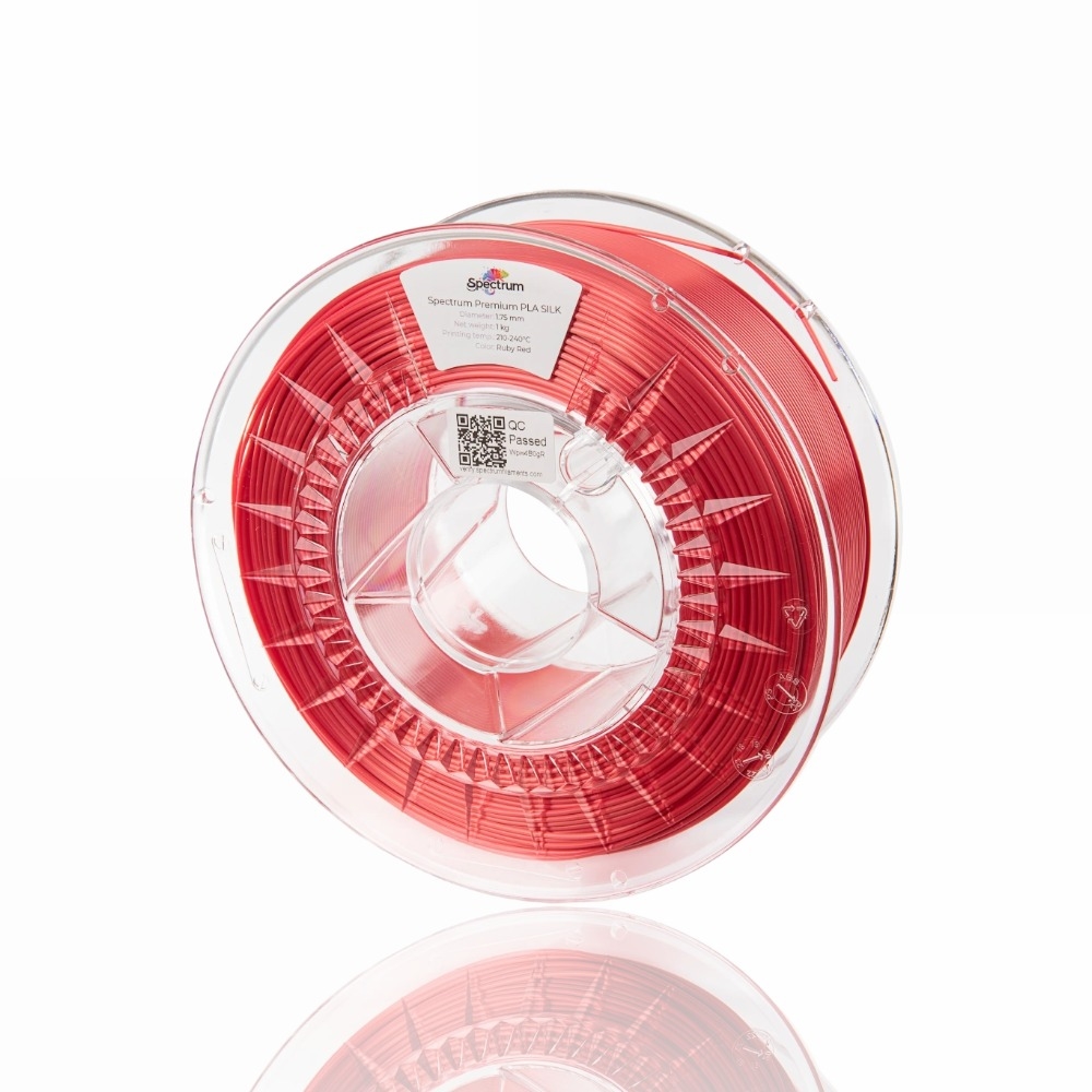 PLA Silk Satin 1kg Ruby Red - Spectrum Filaments