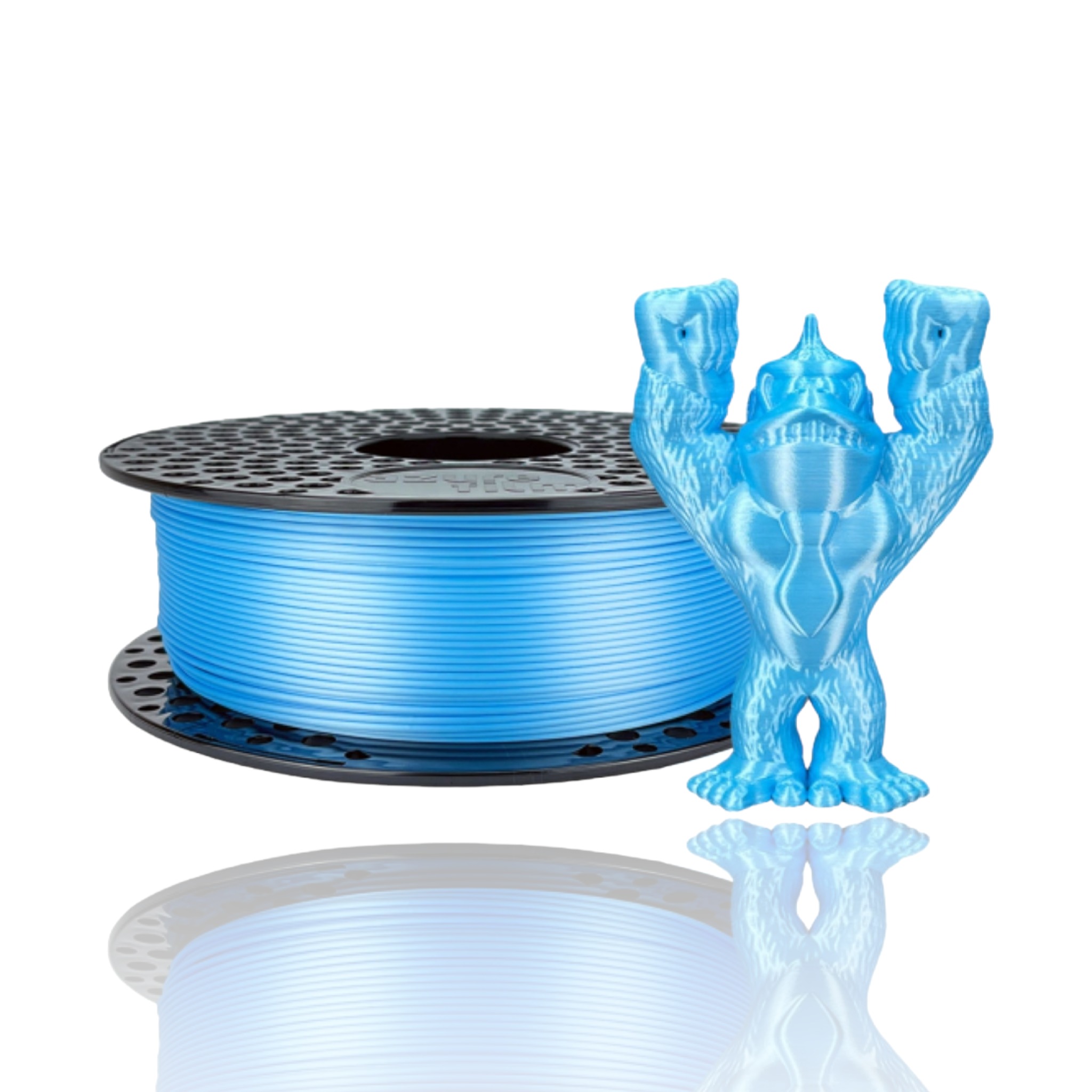 PLA 10m (Amostra) Silk Sky Blue - Azurefilm