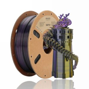 PLA Silk Tri-Color 1kg (Black + Gold + Purple) - ERYONE