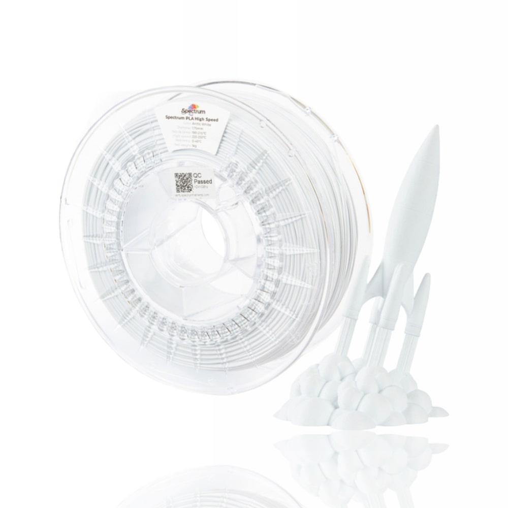 PLA High Speed 1kg Arctic White - Spectrum Filaments