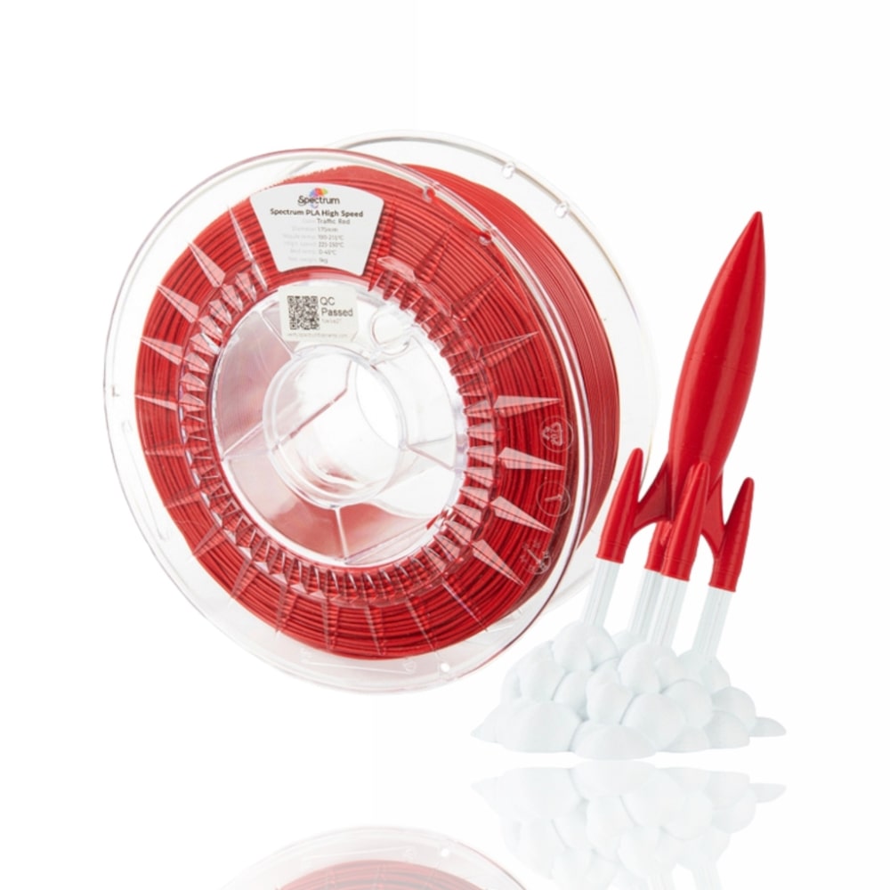 PLA High Speed 1kg Traffic Red - Spectrum Filaments