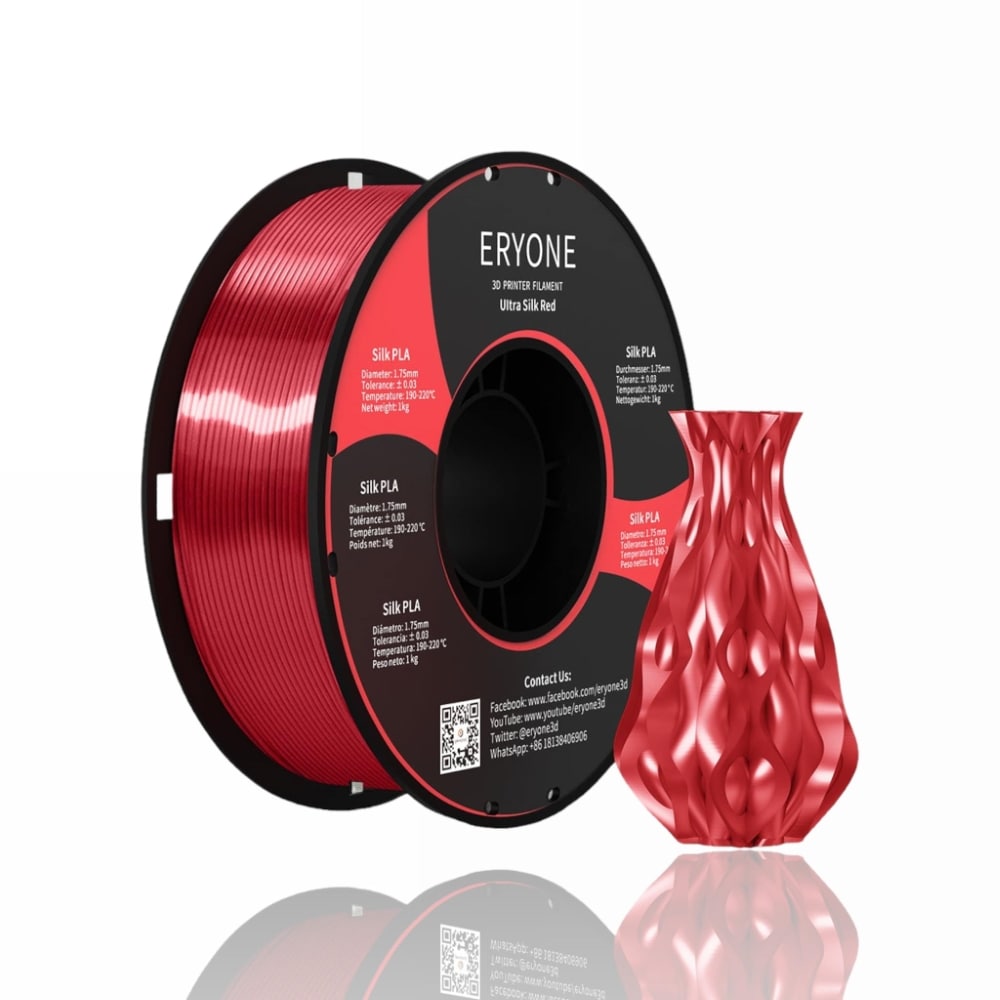 PLA Ultra Silk 1kg Red - ERYONE