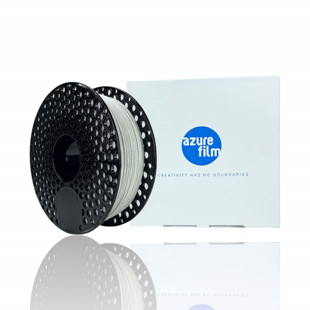 PLA 50g (Amostra) White GLITTER - Azurefilm - Image 4