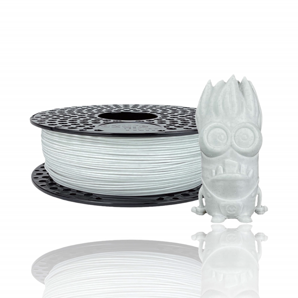 PLA 50g (Amostra) White GLITTER - Azurefilm