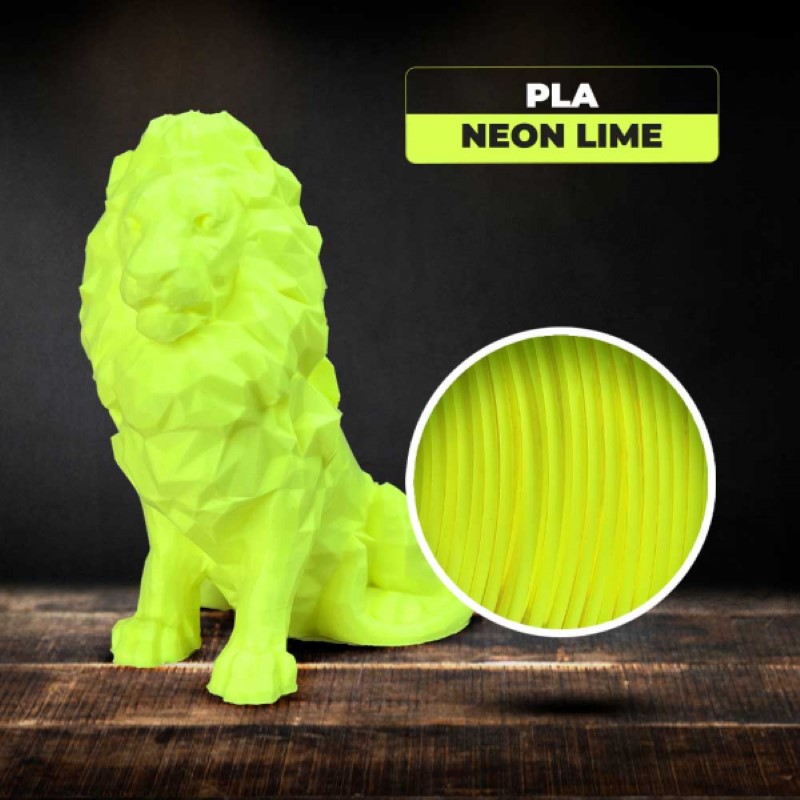 PLA 50g (Amostra) Neon Lime - Azurefilm - Image 2