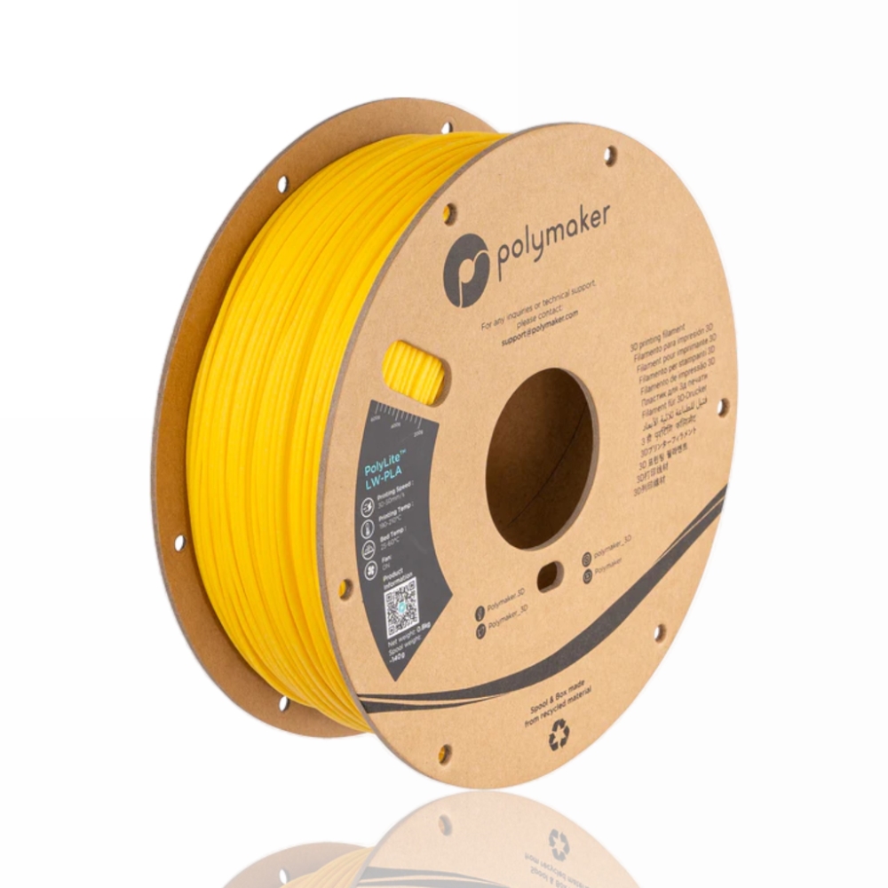 PLA-LW PolyLite 800g Bright Yellow - Polymaker