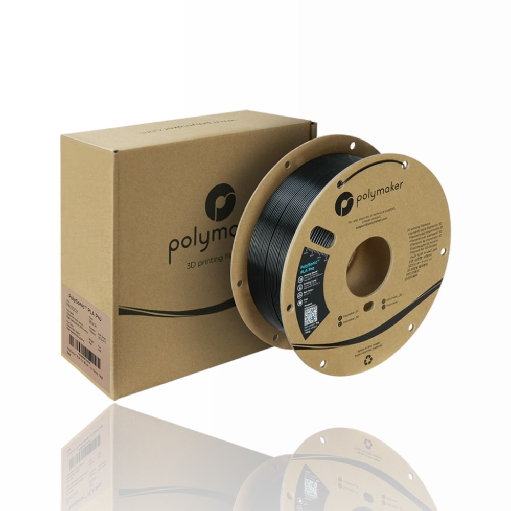 PLA Pro PolySonic™ 1kg Black - Polymaker - Image 4