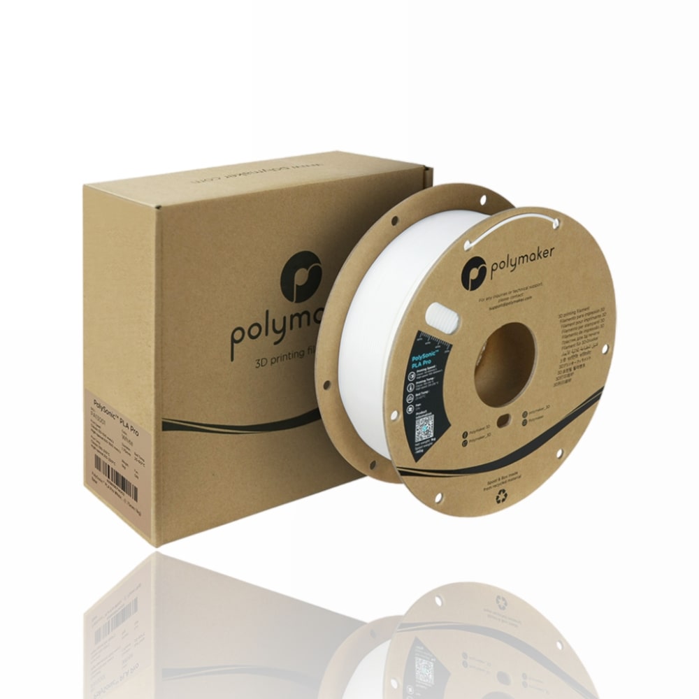 PLA Pro PolySonic™ 1kg White - Polymaker - Image 4