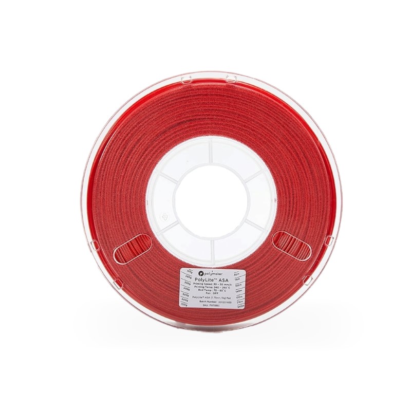 ASA PolyLite 1kg Red - Polymaker - Image 2