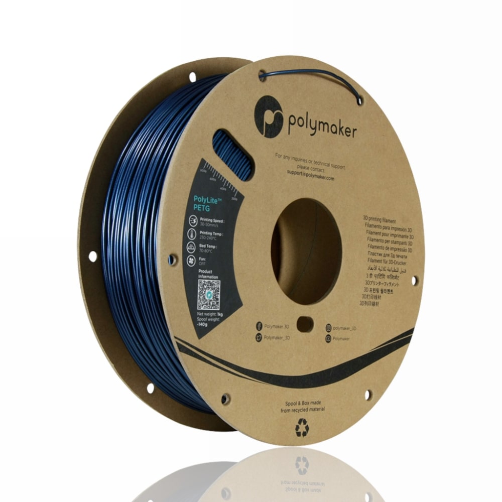 PETG PolyLite 1kg Dark Blue - Polymaker
