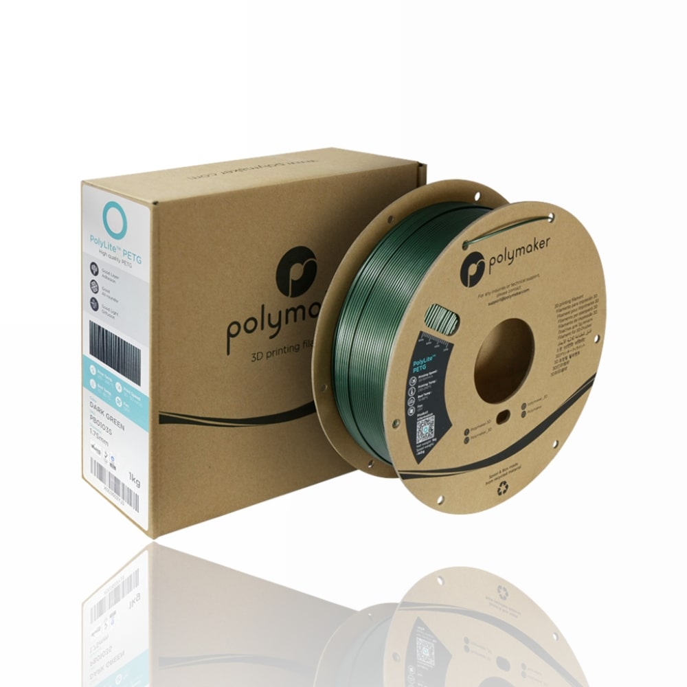 PETG PolyLite 1kg Dark Green - Polymaker - Image 2