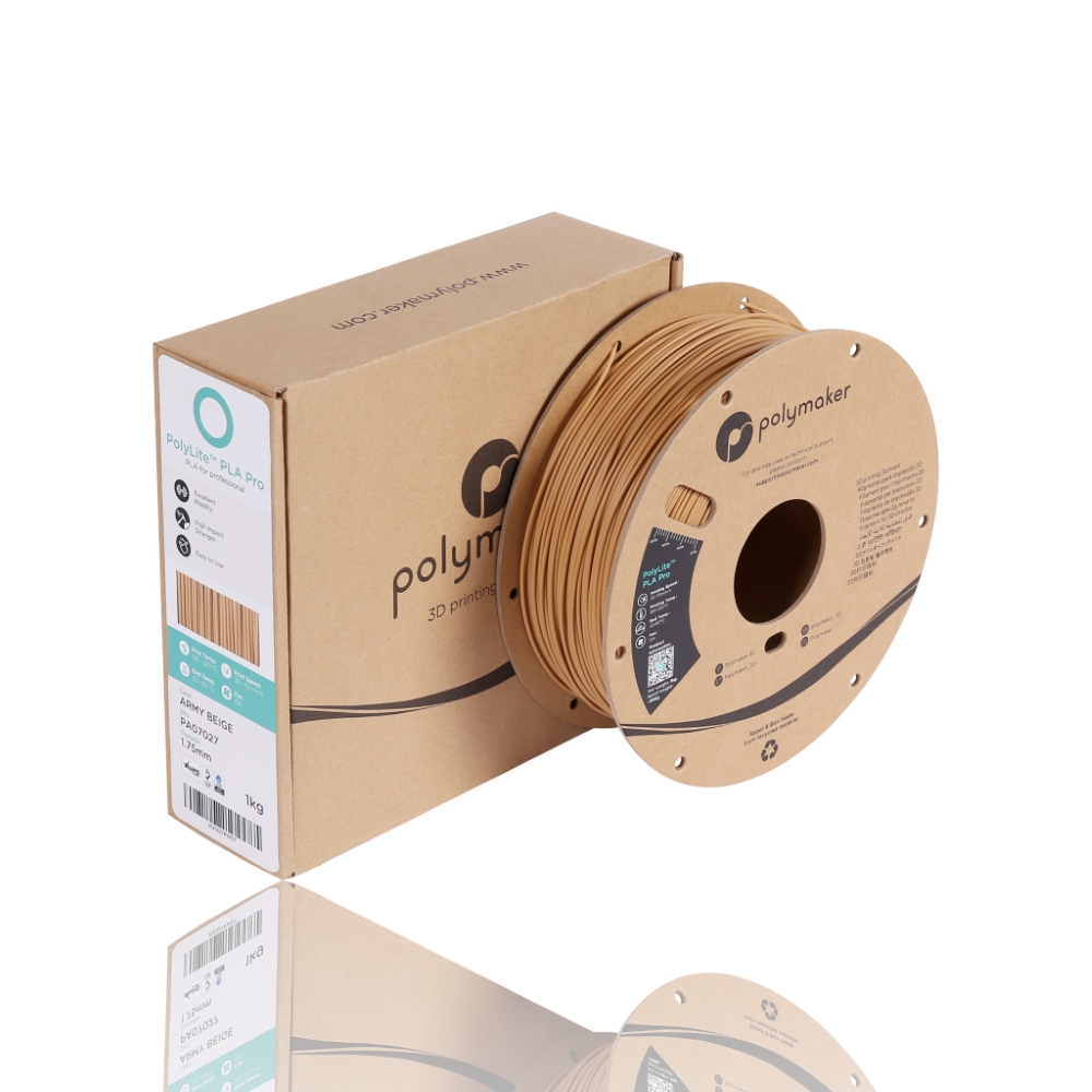 PLA Pro PolyLite 1kg Army Beige - Polymaker - Image 2