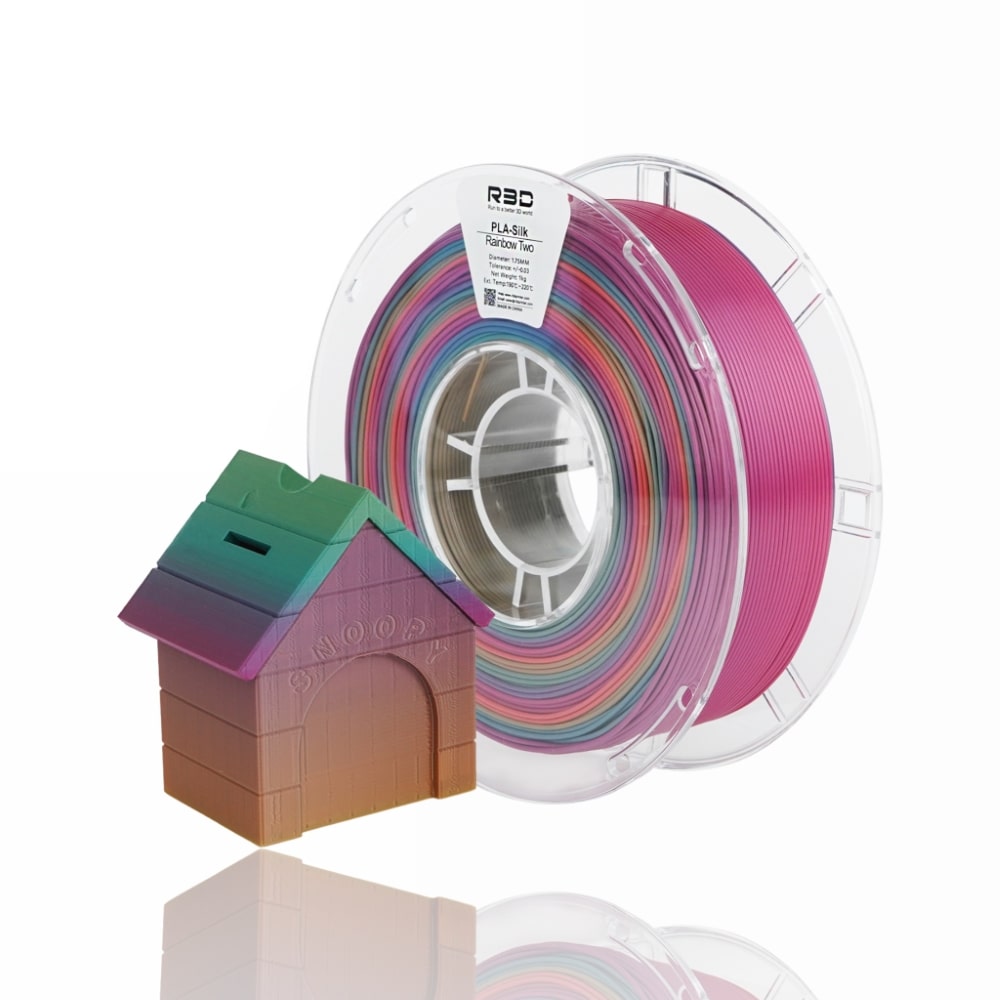 PLA Silk Rainbow 1kg TWO - R3D