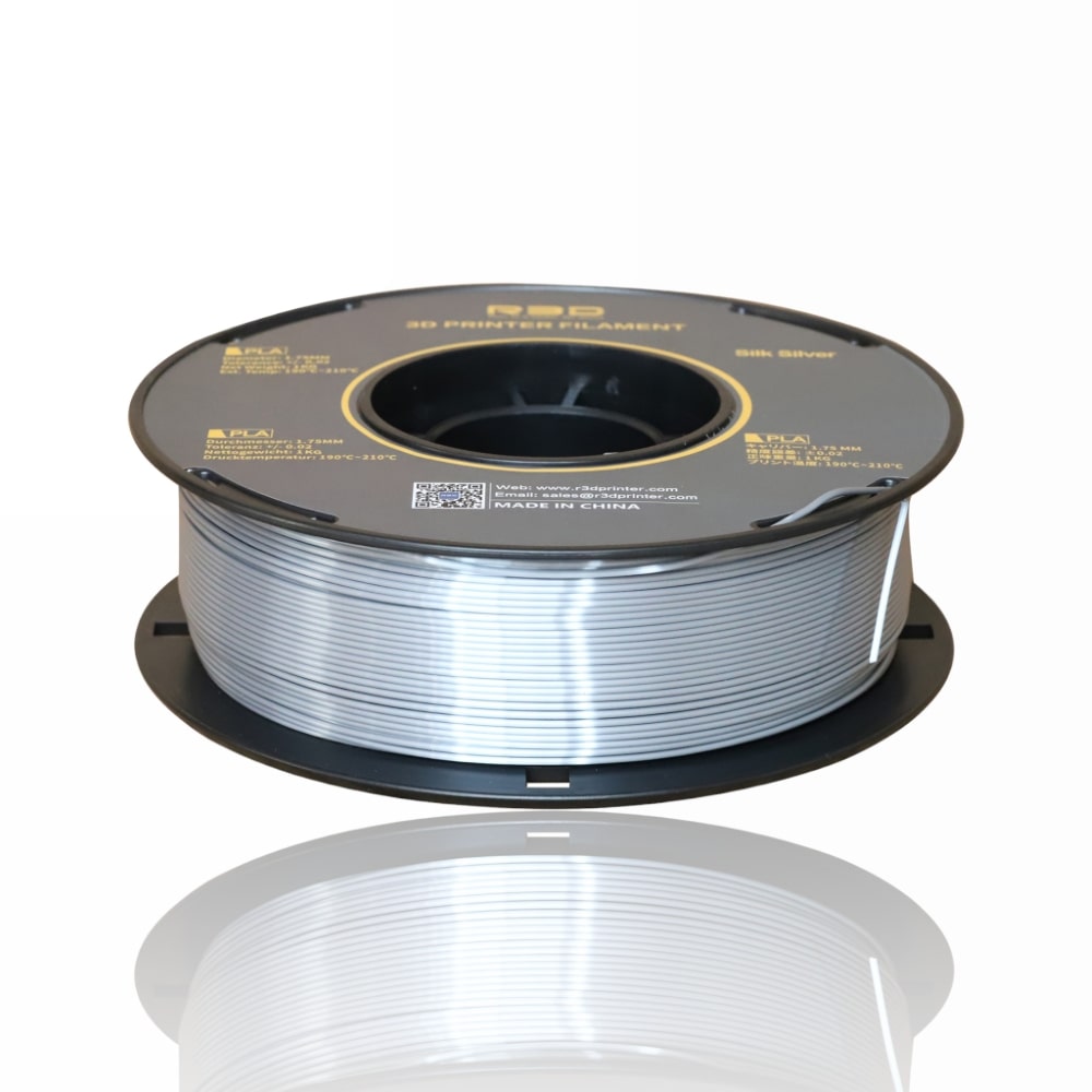 PLA Silk 1kg Silver - R3D - Image 2