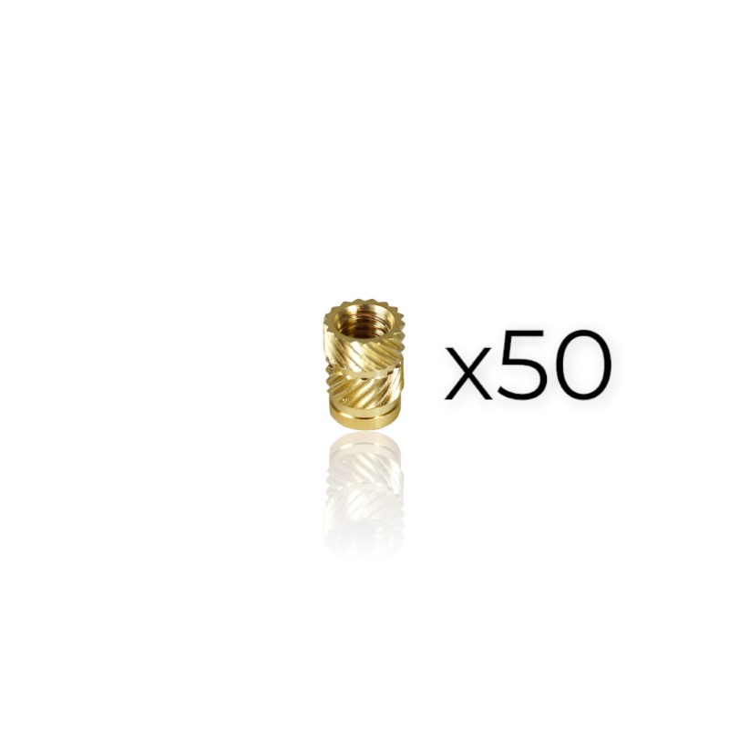 Pack 50 unidades Porca Inserção M3 para embutir em plástico ( Thread inserts ) - EVOLT - Image 6