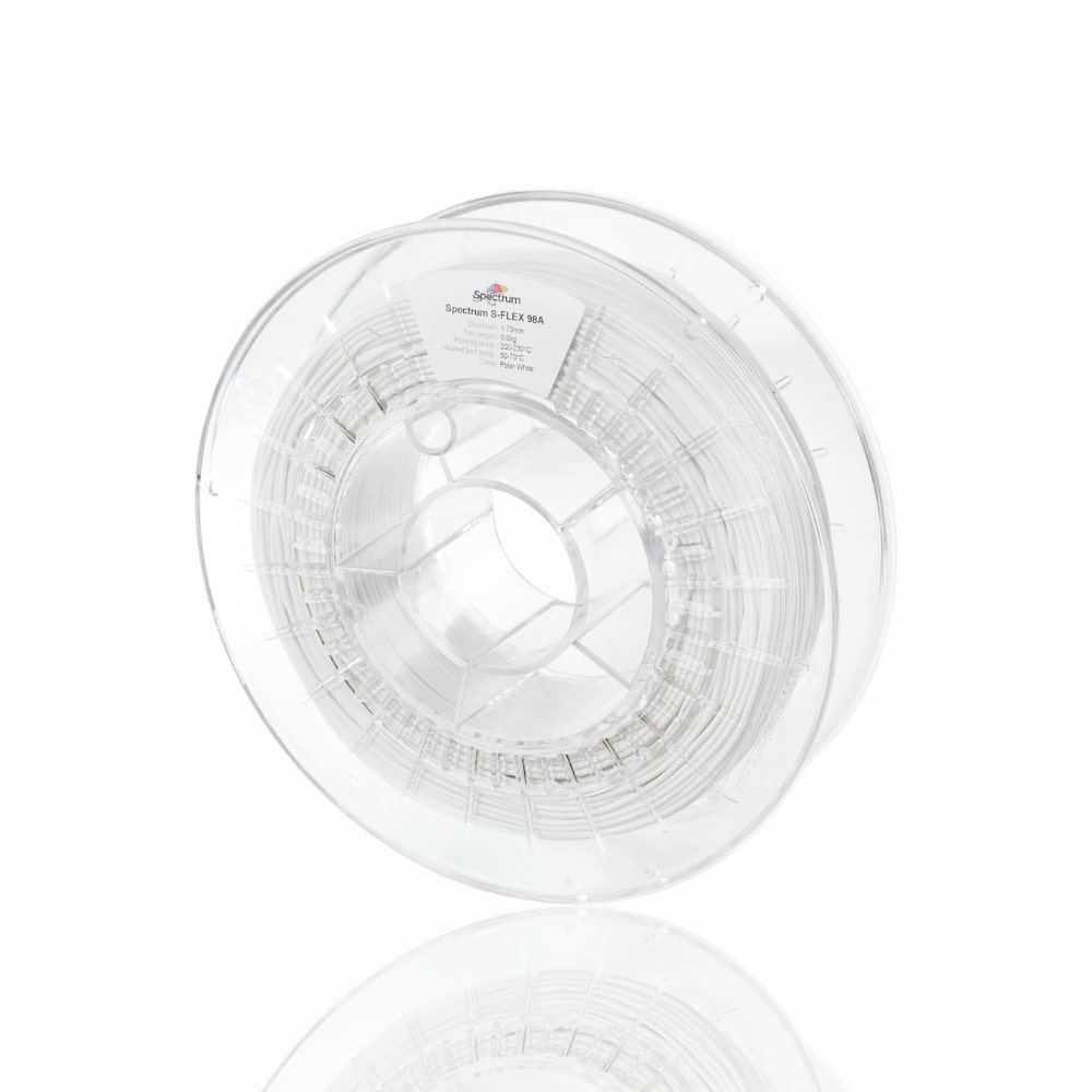 S-Flex 98A 250g Polar White - Spectrum Filaments