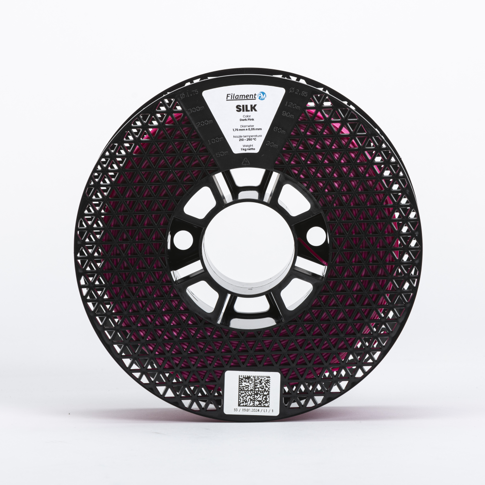 PLA Silk 1kg Dark Pink - Filament PM - Image 4