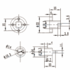 Porca T8 Anti-Backlash para Varões Trapezoidal T8 8mm Lead Passo 8mm (Lead Screw Flexible)  - AIMSOAR