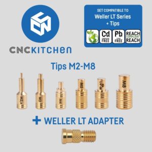 Conjunto Soldering Tips SET compatible with Weller LT - CNC Kitchen