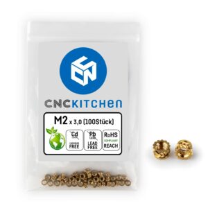 Threaded inserts - M2 100 pcs - CNC Kitchen