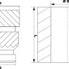 Pack 50 unidades Porca Inserção M8 para embutir em plástico ( Thread inserts ) - EVOLT