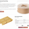 PLA Wood 1kg Ebony Black - Spectrum Filaments