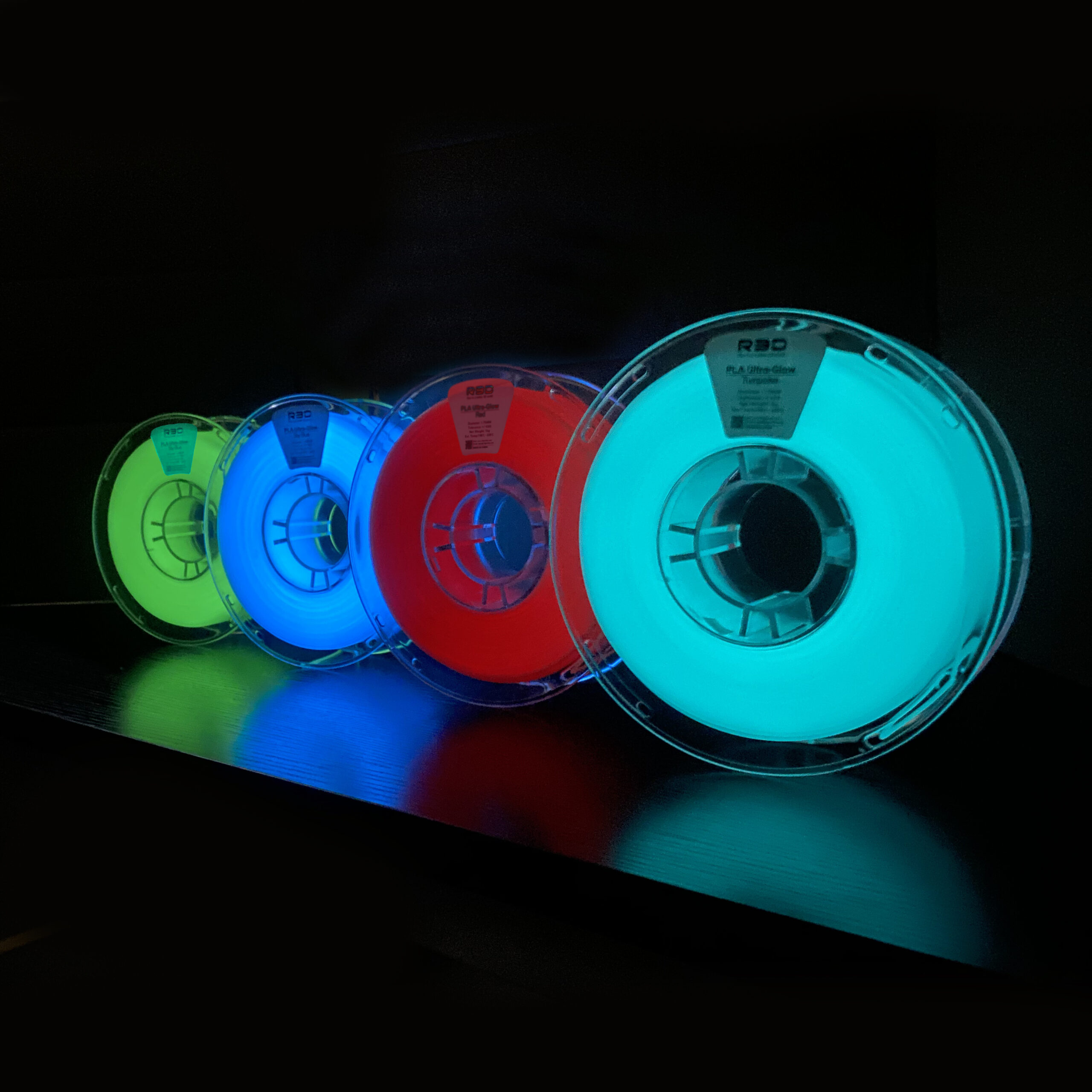 PLA Glow 1kg Glitter Mystery Blue - R3D - Image 7
