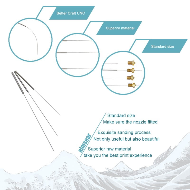 KIT 5 Agulhas para Limpeza do nozzle 0.35mm - AIMSOAR - Image 11