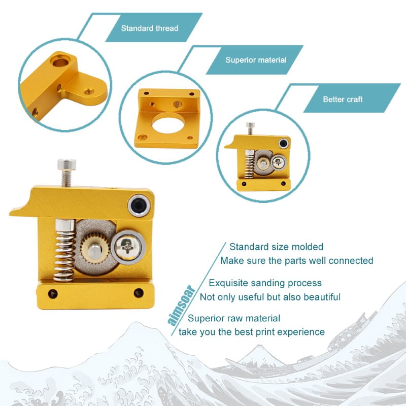 Extrusor Creality de Metal Amarelo para tubo PTFE - AIMSOAR - Image 6