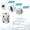 União Elástica Acoplador Flexível  6mm 10mm Alumínio ( Flexible coupling 6mmX10mmx25mm ) - AIMSOAR